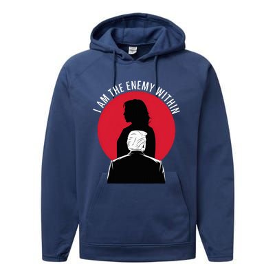 I Am The Enemy Within – Kamala Harris 2024 Performance Fleece Hoodie