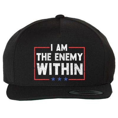 I Am The Enemy Within Wool Snapback Cap