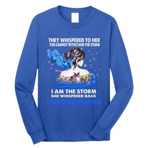 I Am The Storm Colon Cancer Awareness Great Gift Long Sleeve Shirt