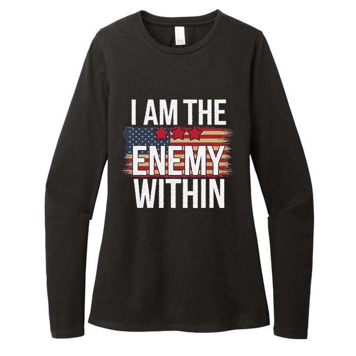 I Am The Enemy Within Kamala Harris Vs Trump Womens CVC Long Sleeve Shirt