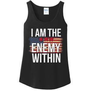 I Am The Enemy Within Kamala Harris Vs Trump Ladies Essential Tank