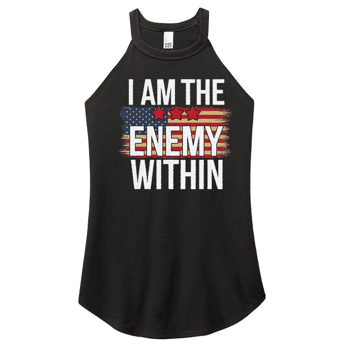 I Am The Enemy Within Kamala Harris Vs Trump Women's Perfect Tri Rocker Tank