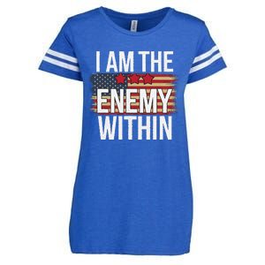 I Am The Enemy Within Kamala Harris Vs Trump Enza Ladies Jersey Football T-Shirt