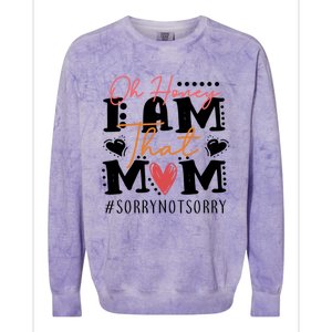 I Am That Mom Gift Mom Heart MotherS Day Meaningful Gift Colorblast Crewneck Sweatshirt