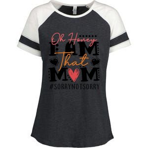 I Am That Mom Gift Mom Heart MotherS Day Meaningful Gift Enza Ladies Jersey Colorblock Tee