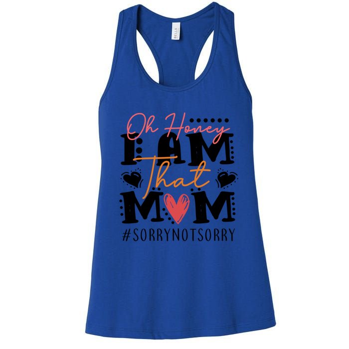 I Am That Mom Gift Mom Heart MotherS Day Meaningful Gift Women's Racerback Tank