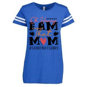 I Am That Mom Gift Mom Heart MotherS Day Meaningful Gift Enza Ladies Jersey Football T-Shirt