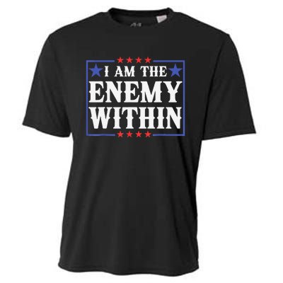 I Am The Enemy Within Pun Cooling Performance Crew T-Shirt