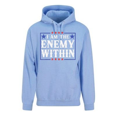 I Am The Enemy Within Pun Unisex Surf Hoodie