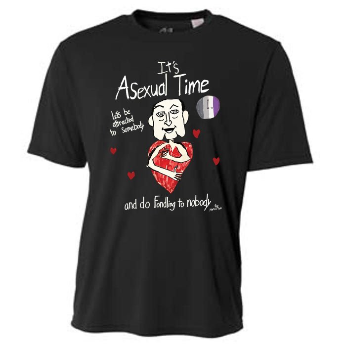 ItS Asexual Time LetS Be Attracted To Somebody And Do Fondling To Nobody Cooling Performance Crew T-Shirt