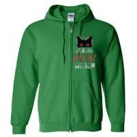 I Am The Enemy Within Pun Cat Owners Full Zip Hoodie