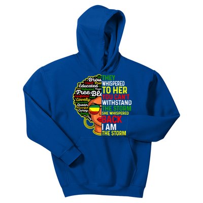 I Am The Storm Juneteenth Black History Month Meaningful Gift Kids Hoodie