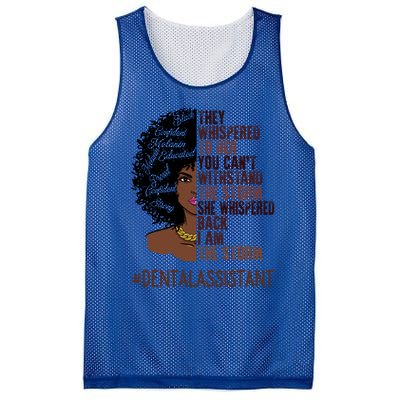 I Am The Storm Dental Assistant African American Gift Mesh Reversible Basketball Jersey Tank