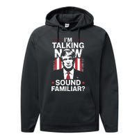 I Am Talking Now Trump Harris Debate 2024 Performance Fleece Hoodie