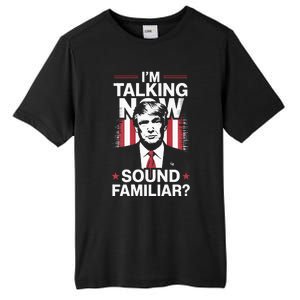 I Am Talking Now Trump Harris Debate 2024 Tall Fusion ChromaSoft Performance T-Shirt