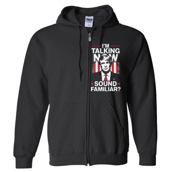 I Am Talking Now Trump Harris Debate 2024 Full Zip Hoodie