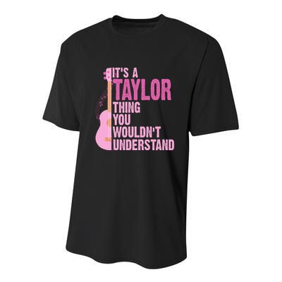 Its A Taylor Thing You Wouldnt Understand Guitar Youth Performance Sprint T-Shirt