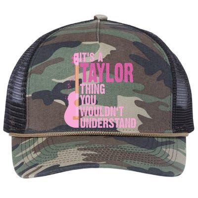 Its A Taylor Thing You Wouldnt Understand Guitar Retro Rope Trucker Hat Cap