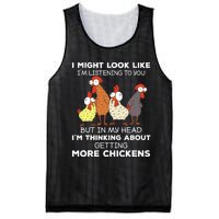 I Am Thinking About Getting More Chickens Farming Farmer Mesh Reversible Basketball Jersey Tank