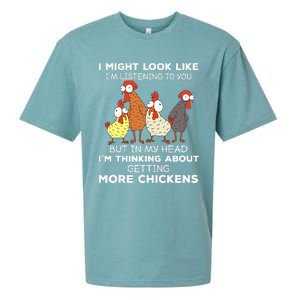 I Am Thinking About Getting More Chickens Farming Farmer Sueded Cloud Jersey T-Shirt