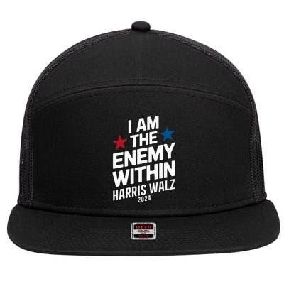 I Am The Enemy Within 7 Panel Mesh Trucker Snapback Hat