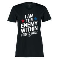 I Am The Enemy Within Women's Momentum V-Neck T-Shirt