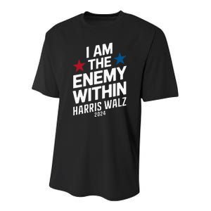 I Am The Enemy Within Youth Performance Sprint T-Shirt