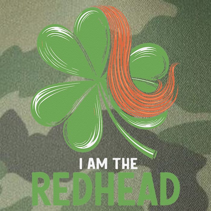 I Am The Redhead Dibs On The Redhead Funny St. Patricks Day Legacy Tie Dye Trucker Hat