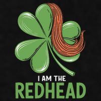 I Am The Redhead Dibs On The Redhead Funny St. Patricks Day Ladies PosiCharge Tri-Blend Wicking Tank