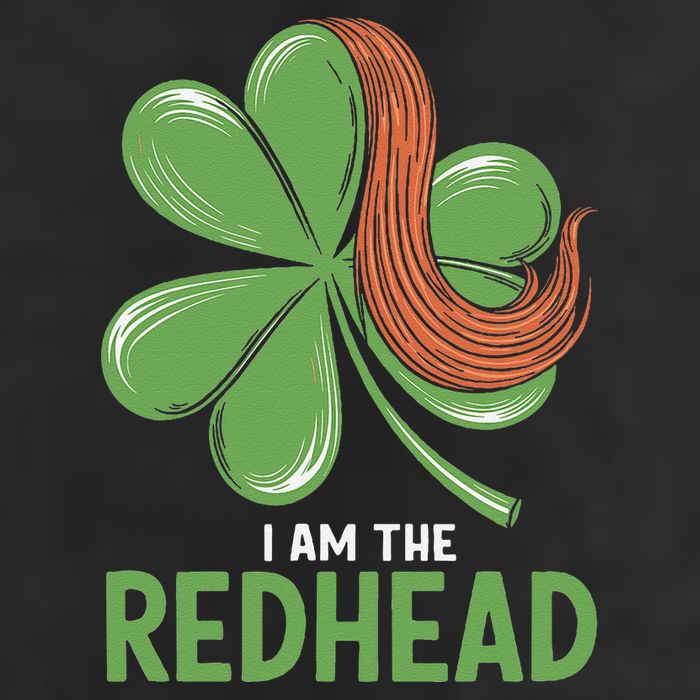 I Am The Redhead Dibs On The Redhead Funny St. Patricks Day Garment-Dyed Fleece Hoodie