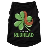 I Am The Redhead Dibs On The Redhead Funny St. Patricks Day Doggie Tank