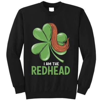 I Am The Redhead Dibs On The Redhead Funny St. Patricks Day Sweatshirt