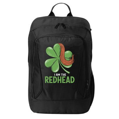 I Am The Redhead Dibs On The Redhead Funny St. Patricks Day City Backpack
