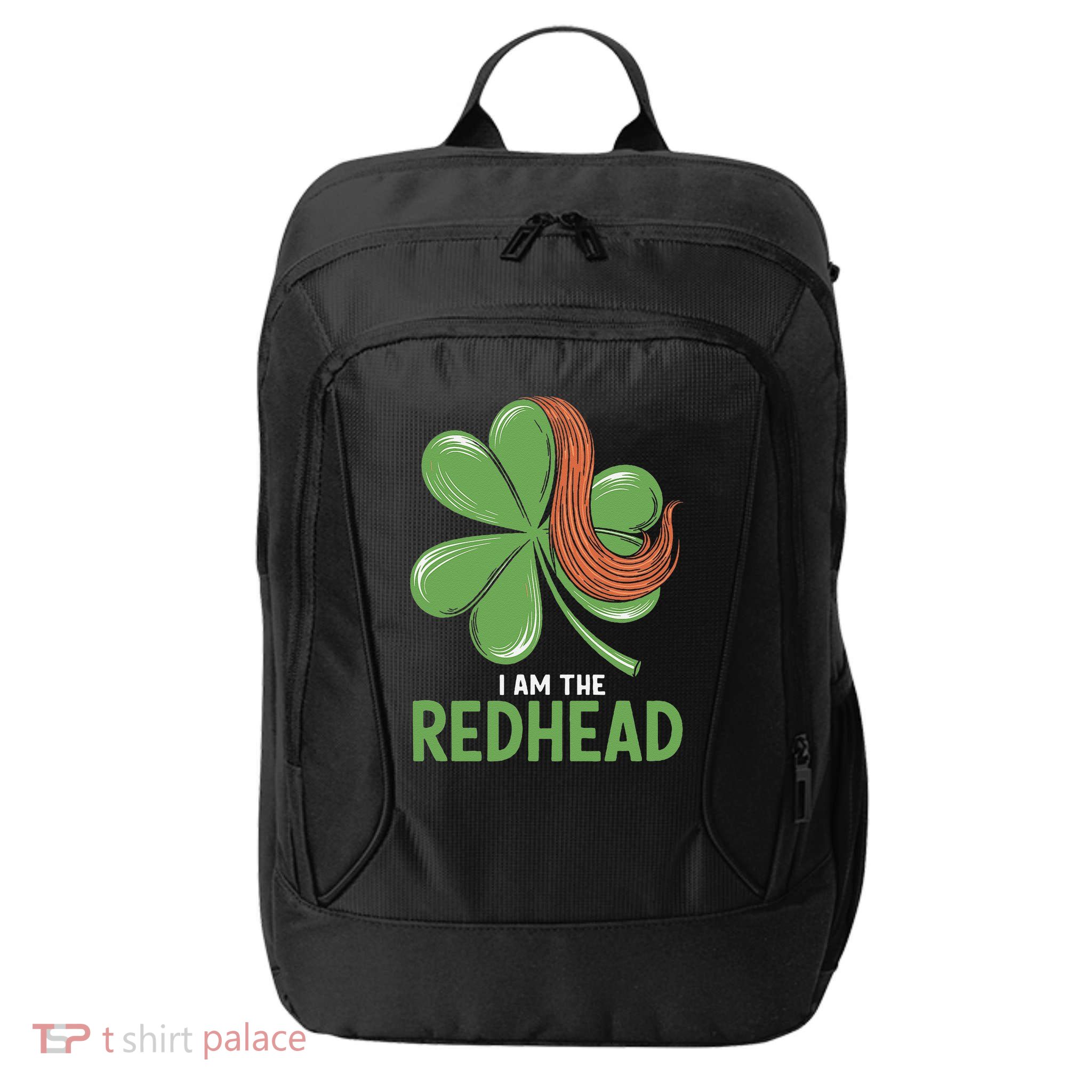 I Am The Redhead Dibs On The Redhead Funny St. Patricks Day City Backpack