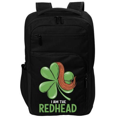 I Am The Redhead Dibs On The Redhead Funny St. Patricks Day Impact Tech Backpack