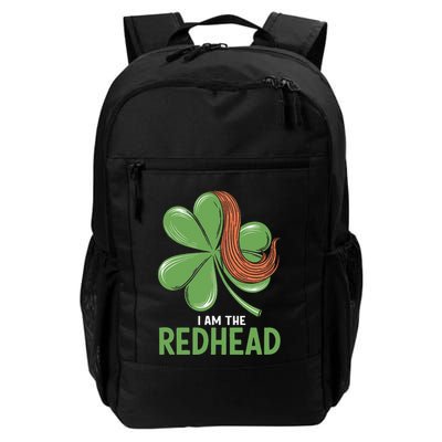 I Am The Redhead Dibs On The Redhead Funny St. Patricks Day Backpack