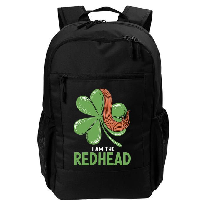 I Am The Redhead Dibs On The Redhead Funny St. Patricks Day Backpack