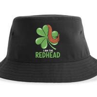 I Am The Redhead Dibs On The Redhead Funny St. Patricks Day Sustainable Bucket Hat