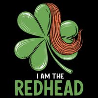 I Am The Redhead Dibs On The Redhead Funny St. Patricks Day Sustainable Bucket Hat