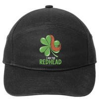 I Am The Redhead Dibs On The Redhead Funny St. Patricks Day 7-Panel Snapback Hat