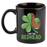 I Am The Redhead Dibs On The Redhead Funny St. Patricks Day 11oz C Handle Ceramic Mug