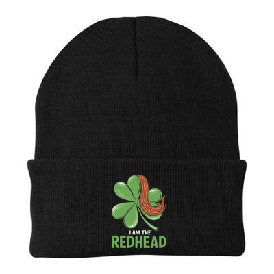I Am The Redhead Dibs On The Redhead Funny St. Patricks Day Beanie