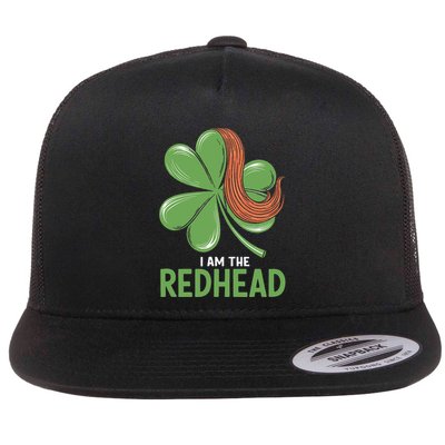 I Am The Redhead Dibs On The Redhead Funny St. Patricks Day Flatbill Hat