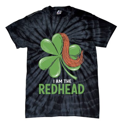 I Am The Redhead Dibs On The Redhead Funny St. Patricks Day Tie-Dye T-Shirt