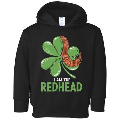 I Am The Redhead Dibs On The Redhead Funny St. Patricks Day Toddler Hoodie
