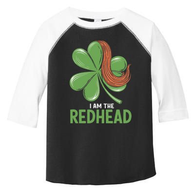 I Am The Redhead Dibs On The Redhead Funny St. Patricks Day Toddler Fine Jersey T-Shirt