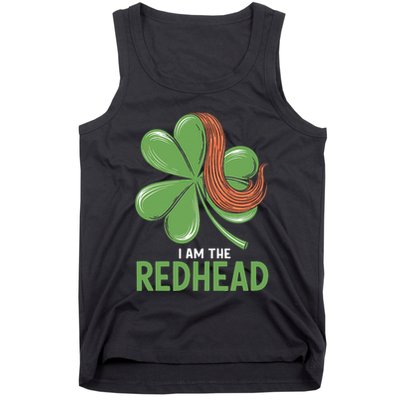 I Am The Redhead Dibs On The Redhead Funny St. Patricks Day Tank Top