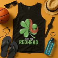 I Am The Redhead Dibs On The Redhead Funny St. Patricks Day Tank Top