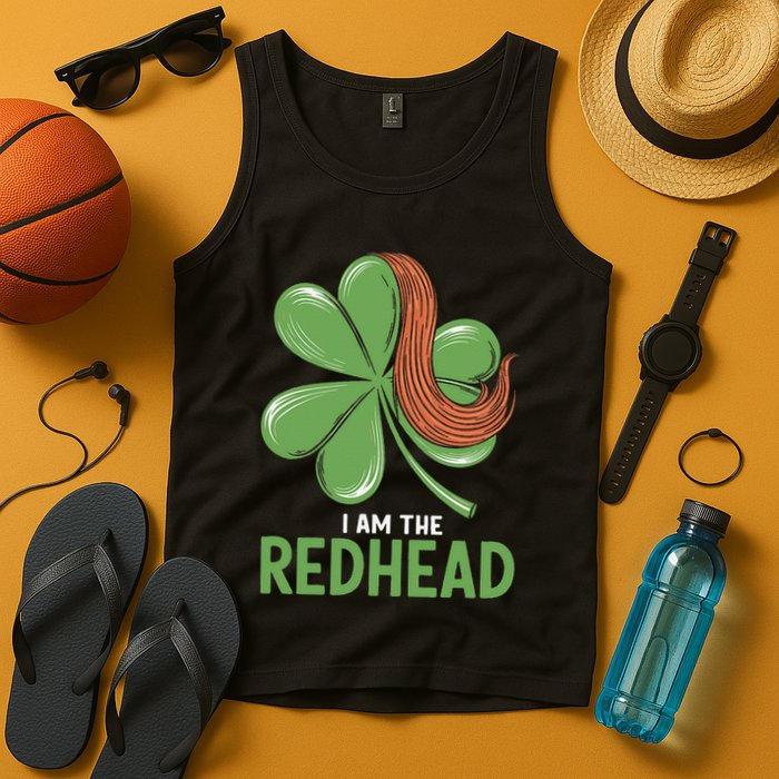 I Am The Redhead Dibs On The Redhead Funny St. Patricks Day Tank Top