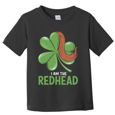I Am The Redhead Dibs On The Redhead Funny St. Patricks Day Toddler T-Shirt